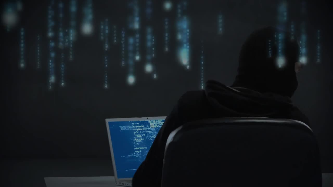 compuesto digital de un hacker