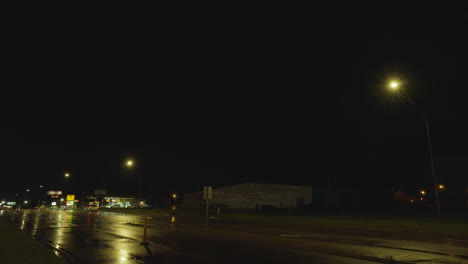 town lights up under frequent lightning bolts