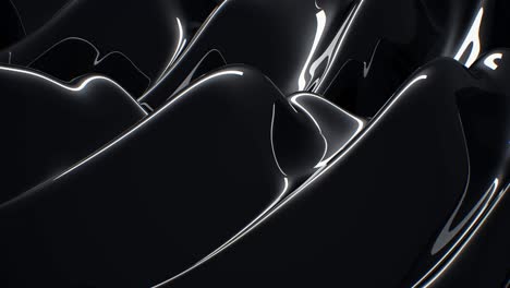 abstract background luxury cloth or liquid wave. mockup black background, oil or cloth  material  elegant wallpaper design. seamless loop animation