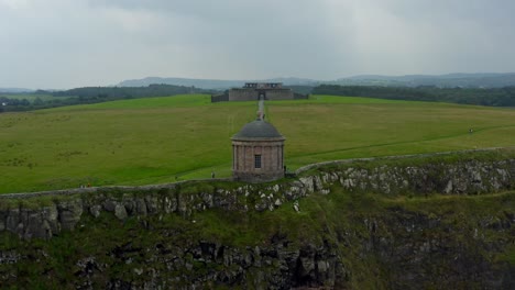 Mussenden-Temple,-Downhill-Estate,-Coleraine,-County-Derry,-Northern-Ireland,-September-2021