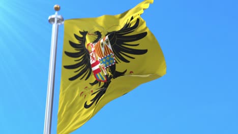 estandarte real de carlos v, emperador del sacro imperio romano.