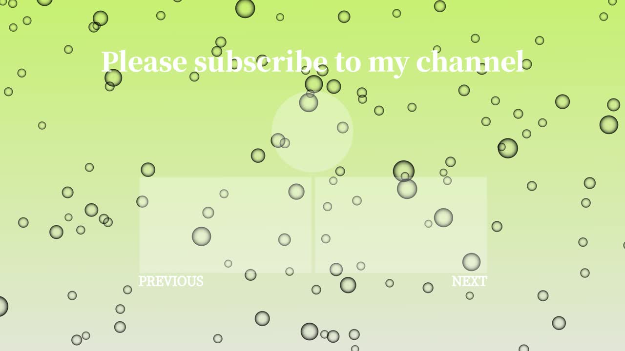 버블 시 엔드 카드 엔딩 스크린 모션 그래픽