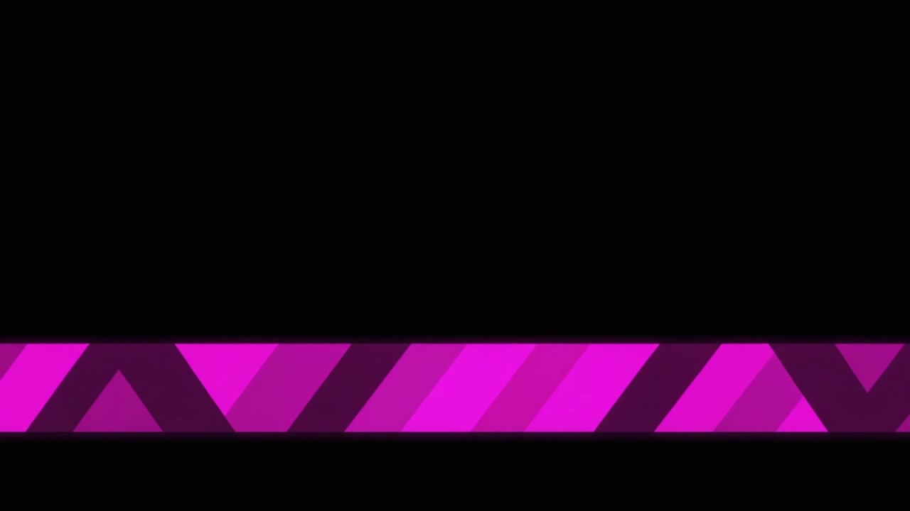 Élément graphique animé de tiers inférieur géométrique violet
