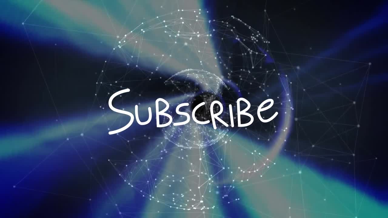 animación del texto de suscripción en todo el mundo