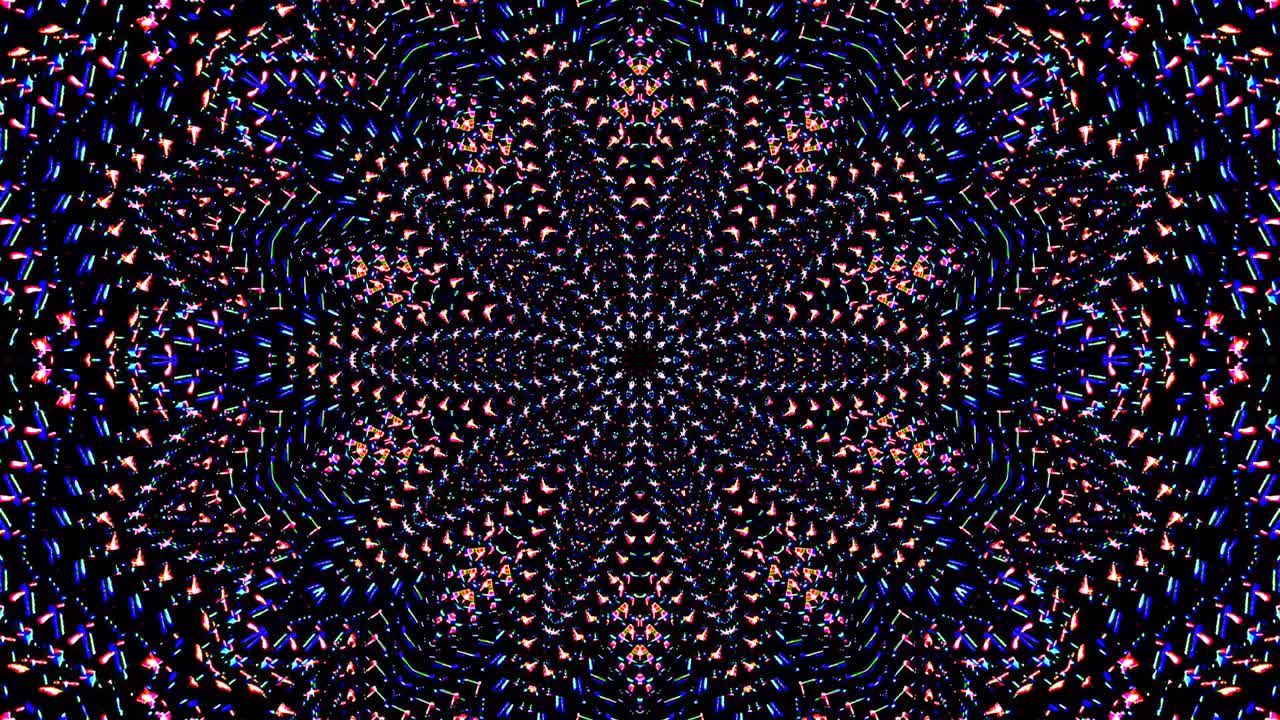 Bright abstract light governing full color, kaleidoscope