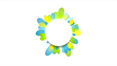 bright spring abstract flower video animation