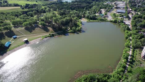 Flying-Over-New-Tecumseth-Lake-Conversation-Area