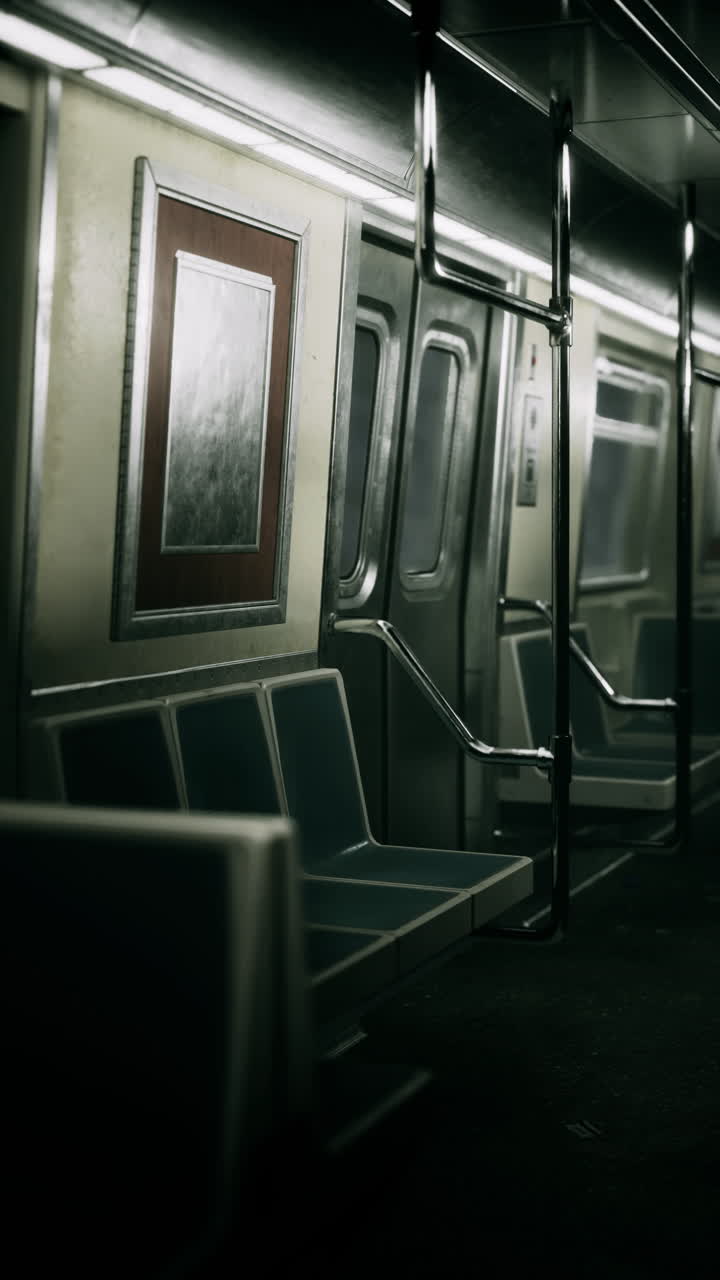 Vagone vuoto della metropolitana