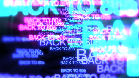 Motion-of-neon-text-Back-to-80s-in-dark-background