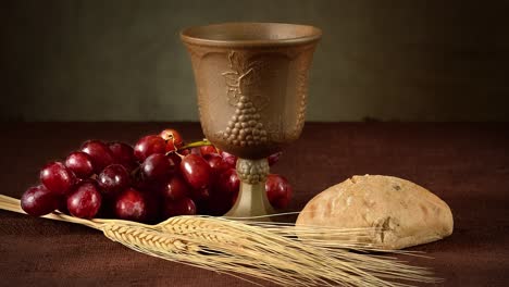 taking communion concept. religious background