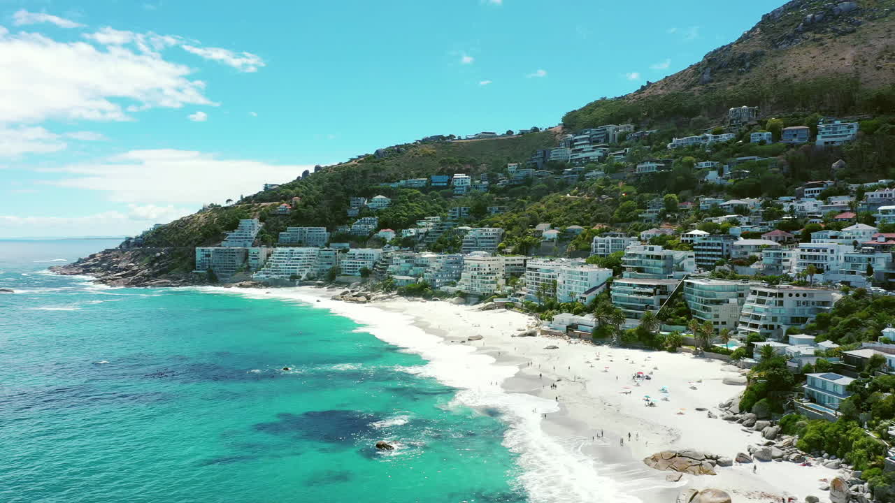 남아프리카 공화국 케이프타운의 해안 도시 풍경