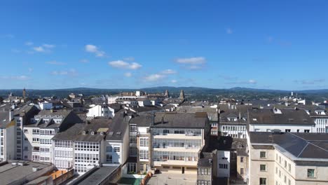 Aerial-View-of-Lugo-City-and-Surrounding-Mountains---4k-DJI-Mini-2