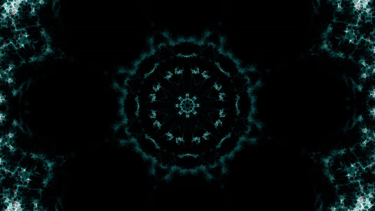 animación de volar en un túnel tecnológico digital de partículas brillantes y parpadeantes. animación de bucle sin costuras.