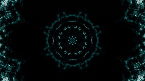 animación de volar en un túnel tecnológico digital de partículas brillantes y parpadeantes. animación de bucle sin costuras.