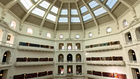 panoramic view of library's reading room