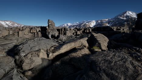 rock and stones in alps mountains