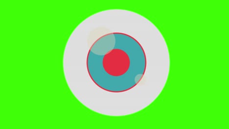 eye icon on a green screen background