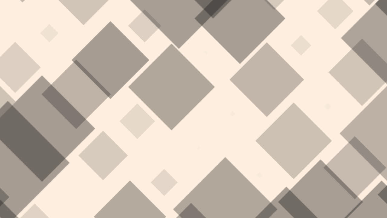 Motion geometric black squares white abstract background