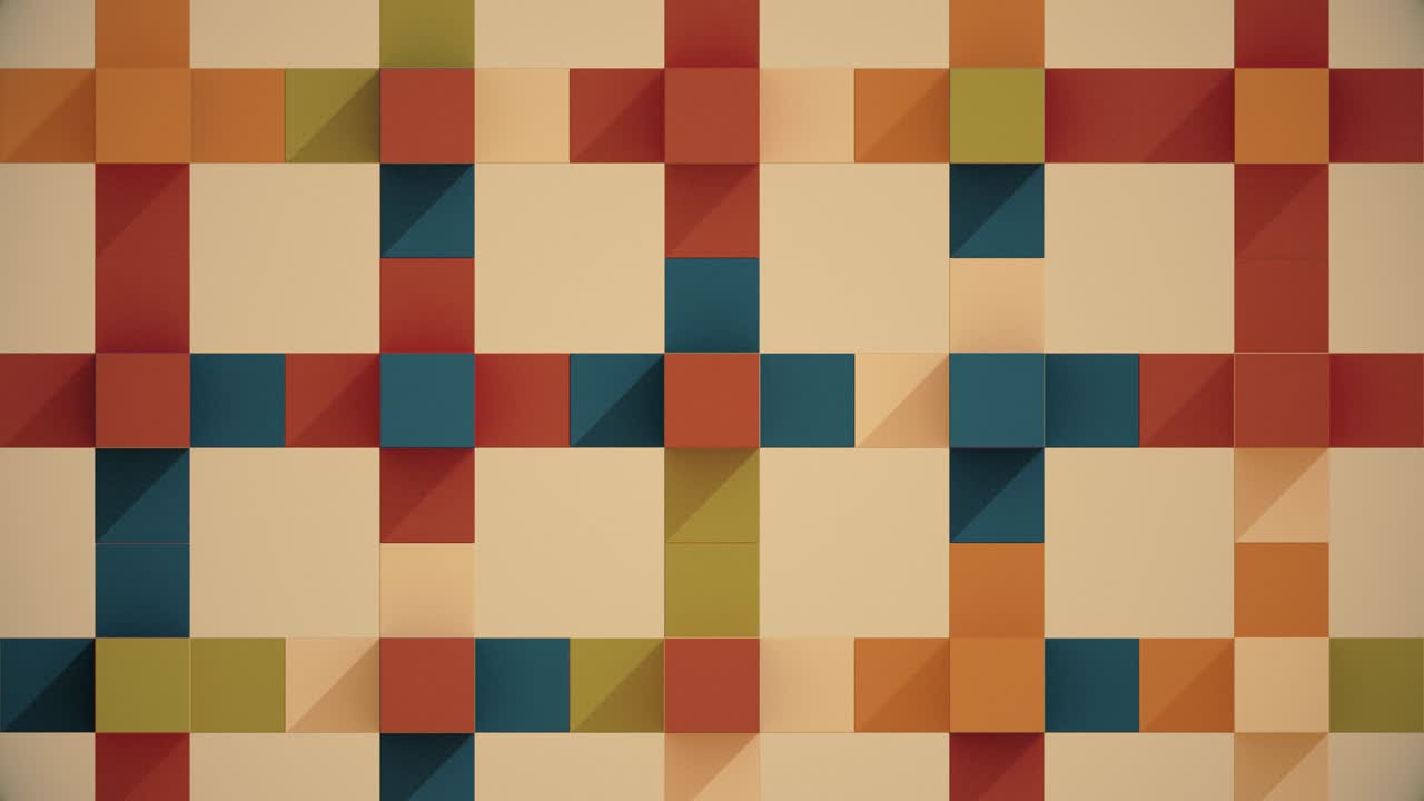 4K Abstract Colorful Cube Background Animation