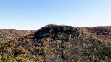 stunning aerial view of a cliff on the side of the mountain