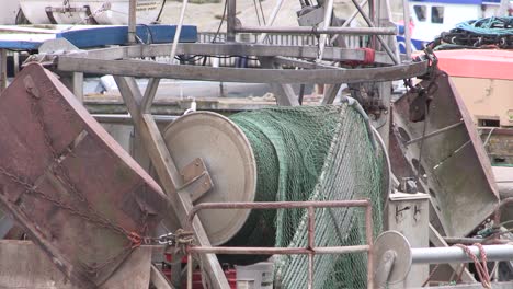 close up of fishing cutter in smoegen's harbour