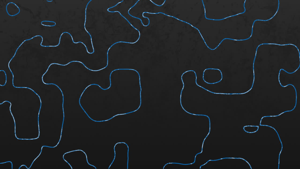 나무 석탄 배경에 원활한 루프로 움직이는 파란색 왜곡된 선의 애니메이션