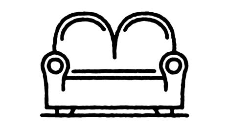 nap time doodle line icon animation