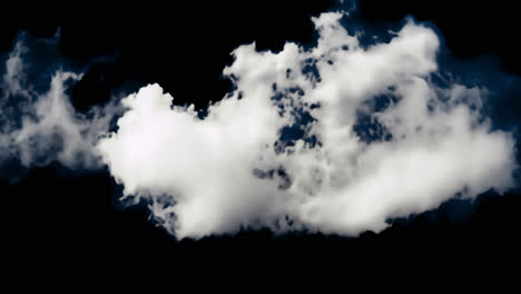 fluffy clouds against blue sky animated overlay, transparent 4k video, alpha channel, prores 4444