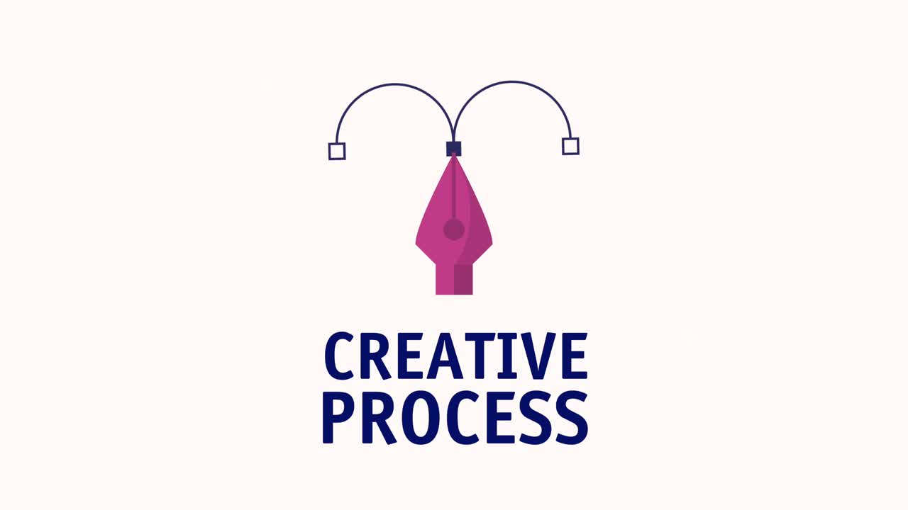 creative process lettering with pen point