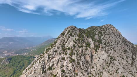 mountain peak aerial view