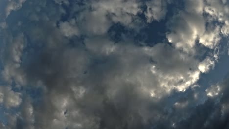 dark and heavy clouds of leslie storm, front in europe floating on the sky