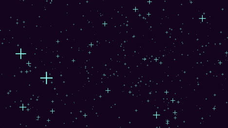 Night-sky-glowing-stars-illuminate-dark-background