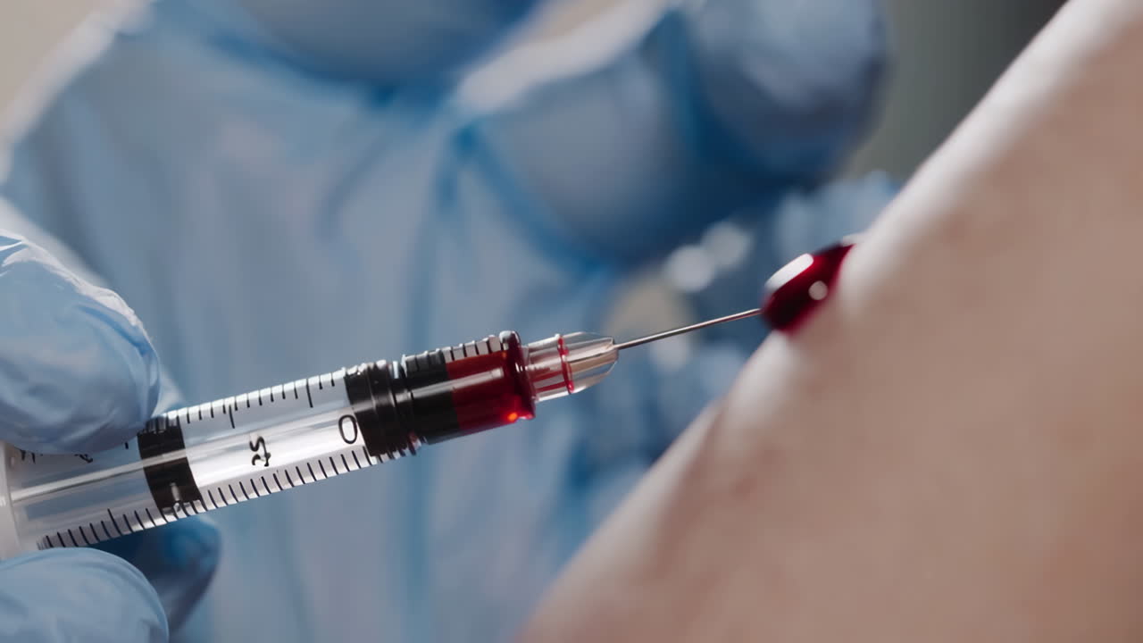 procedimiento de extracción de sangre