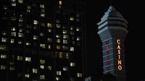 illuminated casino sign