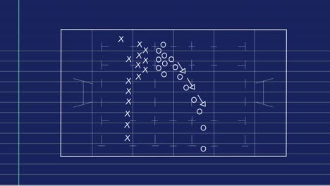 Animation-Der-Datenverarbeitung-Und-Mathematischer-Gleichungen-Auf-Blauem-Hintergrund