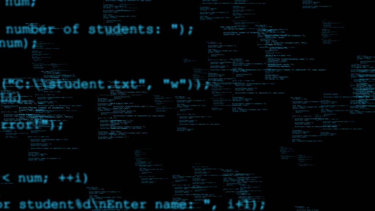 Abstract Programming Code Display