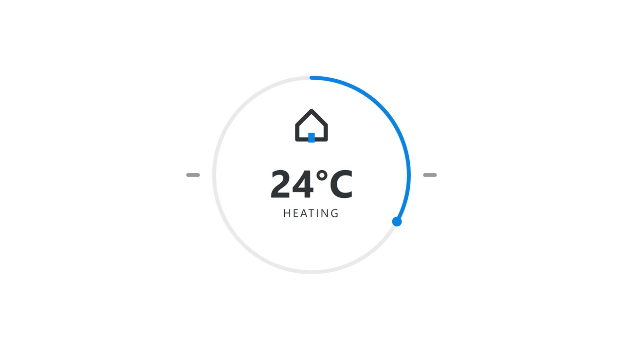 Digitální rozhraní termostatu zvyšující nastavení teploty