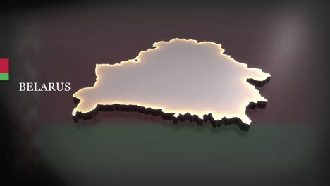 mapa animado en 3d de bielorrusia