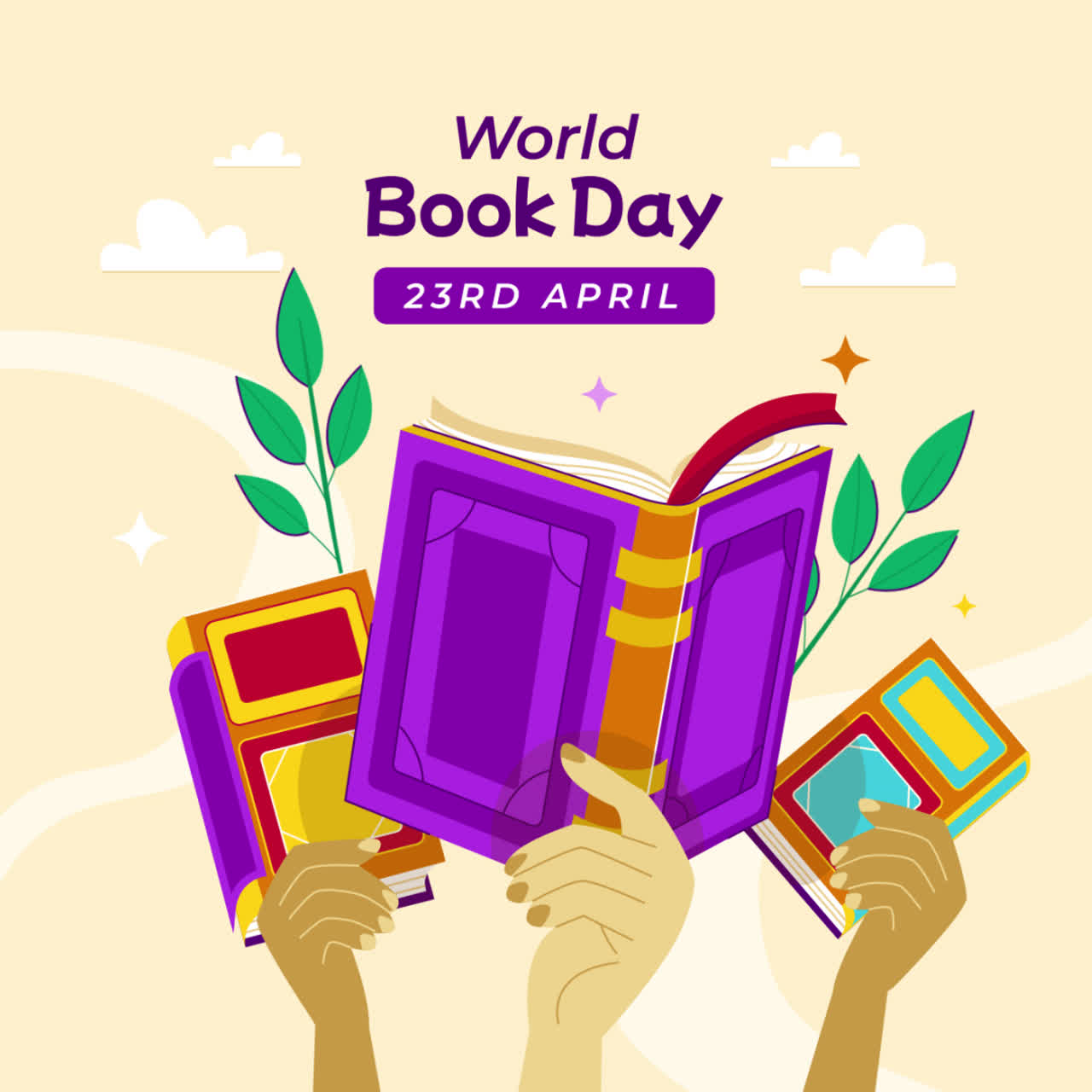 World Book Day Celebration Image with Books