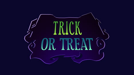 Trick-Or-Treat-with-mystical-frame-on-dark-space
