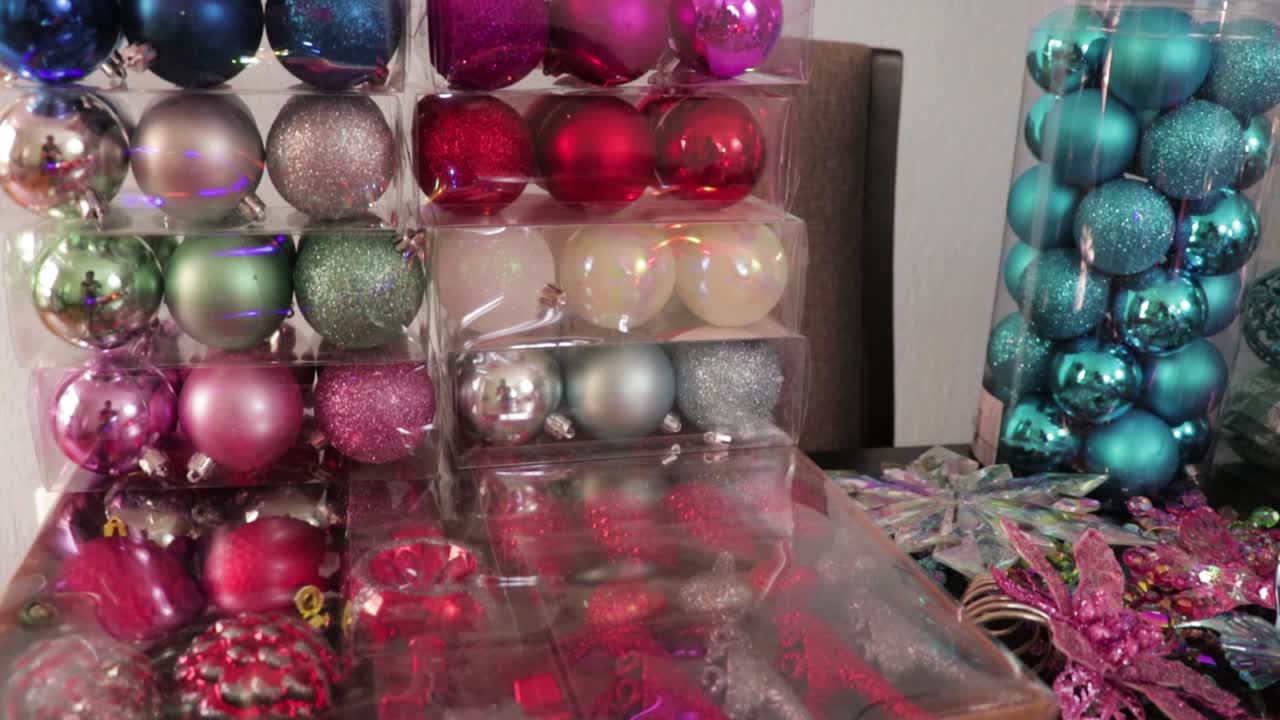 Christmas balls and other decorations