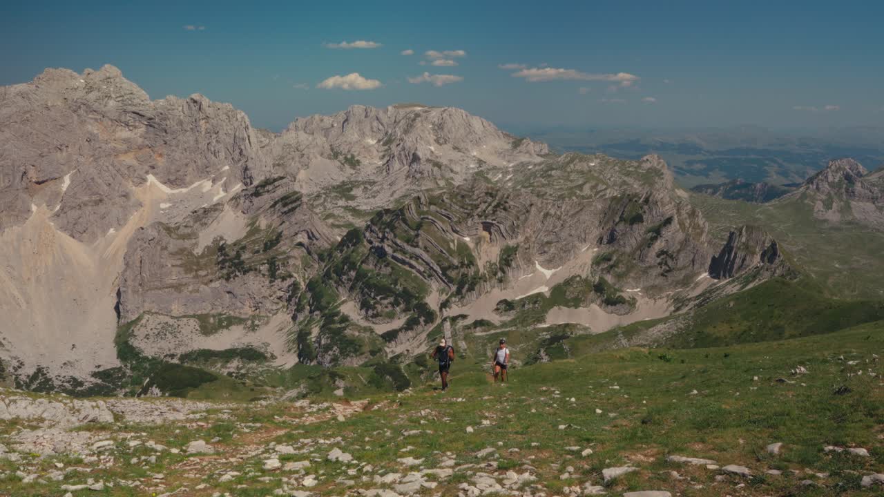 Hikers enjoy stunning mountain views on Prutas Loop, Durmitor National Park