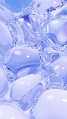 inflating soft bubbles background, 3d rendering.