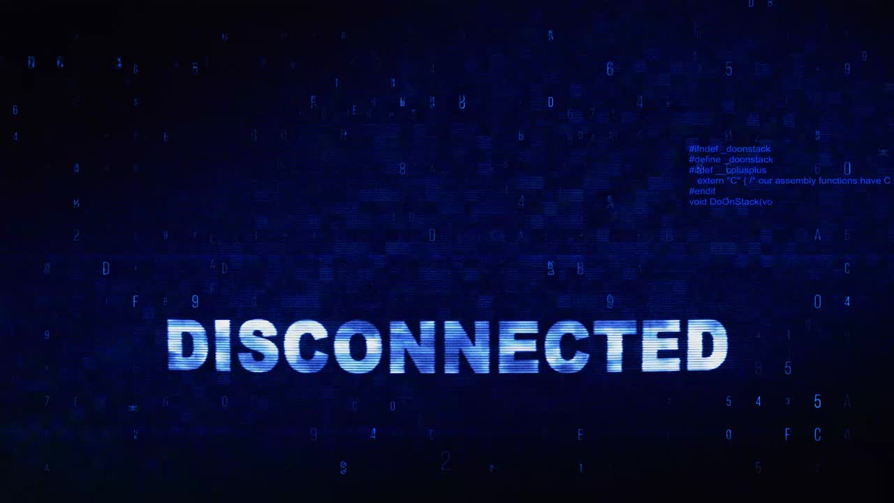 Disconnected Error Message