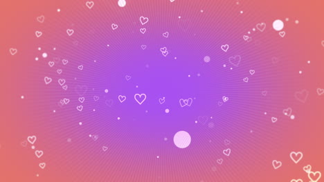 Colorful-and-romantic-heart-pattern-on-a-purple-and-pink-background