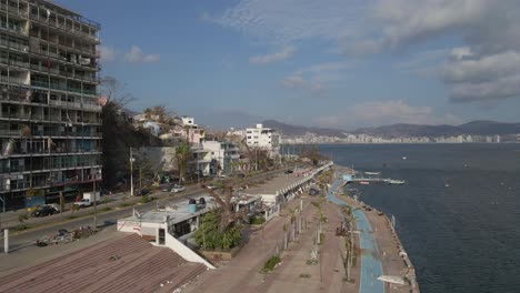 aerial shots of acapulco after hurricane otis in mexico