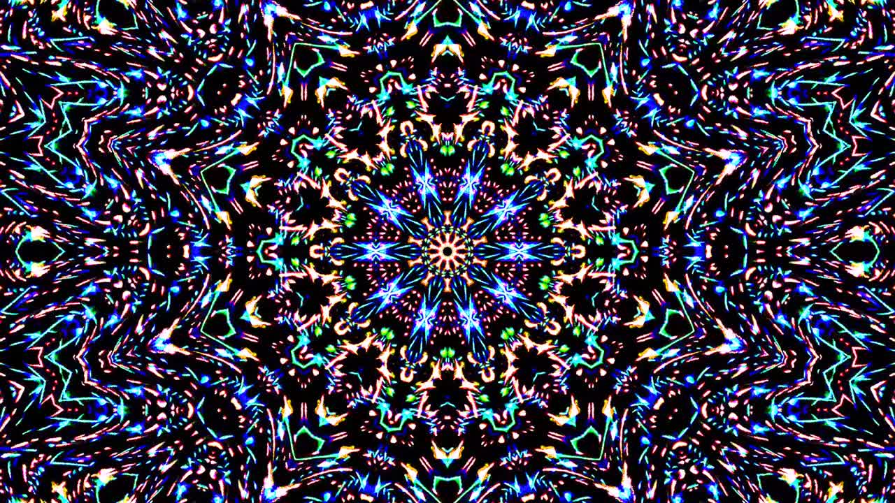 hermosas líneas abstractas brillando luz brillante conjunto suave rojo azul movimiento de color en fondo negro