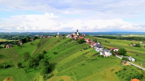 stunning aerial 4k drone footage of the charming village of hum pri ormo?