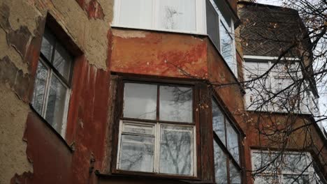 old building facade with windows