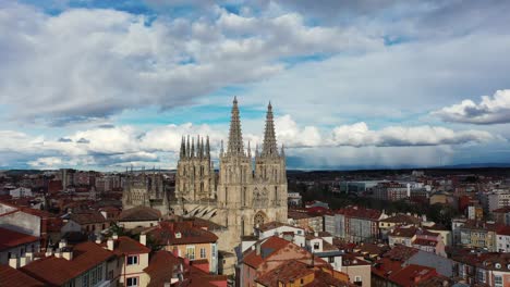 Aerial View of Burgos Cathedral and Cityscape
